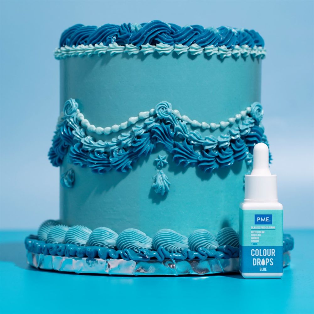 Barwnik spożywczy olejowy Colour Drops - PME - Blue 20 ml