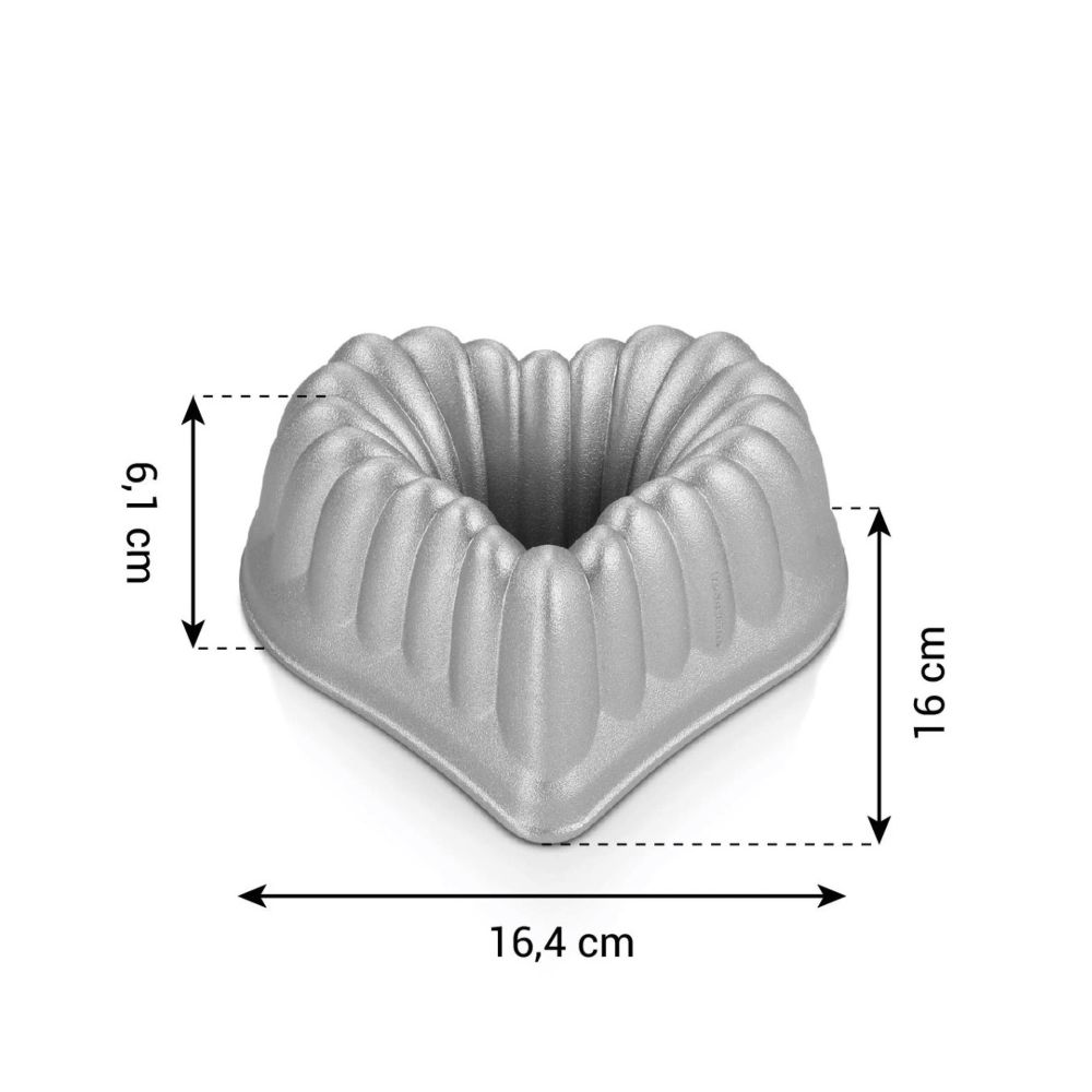 Bundt cake pan Delicia Heart - Tescoma - 16,4 cm