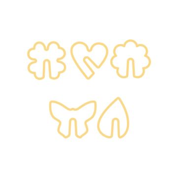 Set of cookie cutters for cup cookies Nature - Tescoma - 5 pcs.