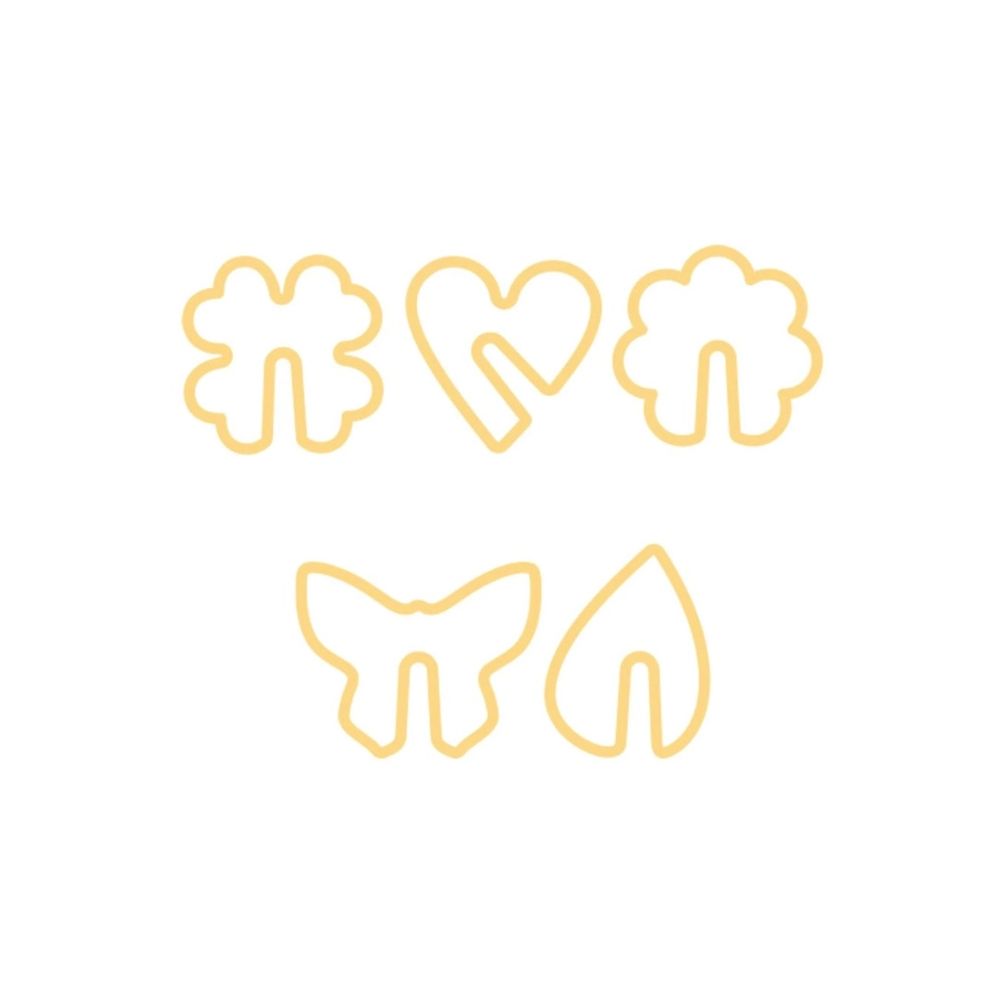 Set of cookie cutters for cup cookies Nature - Tescoma - 5 pcs.