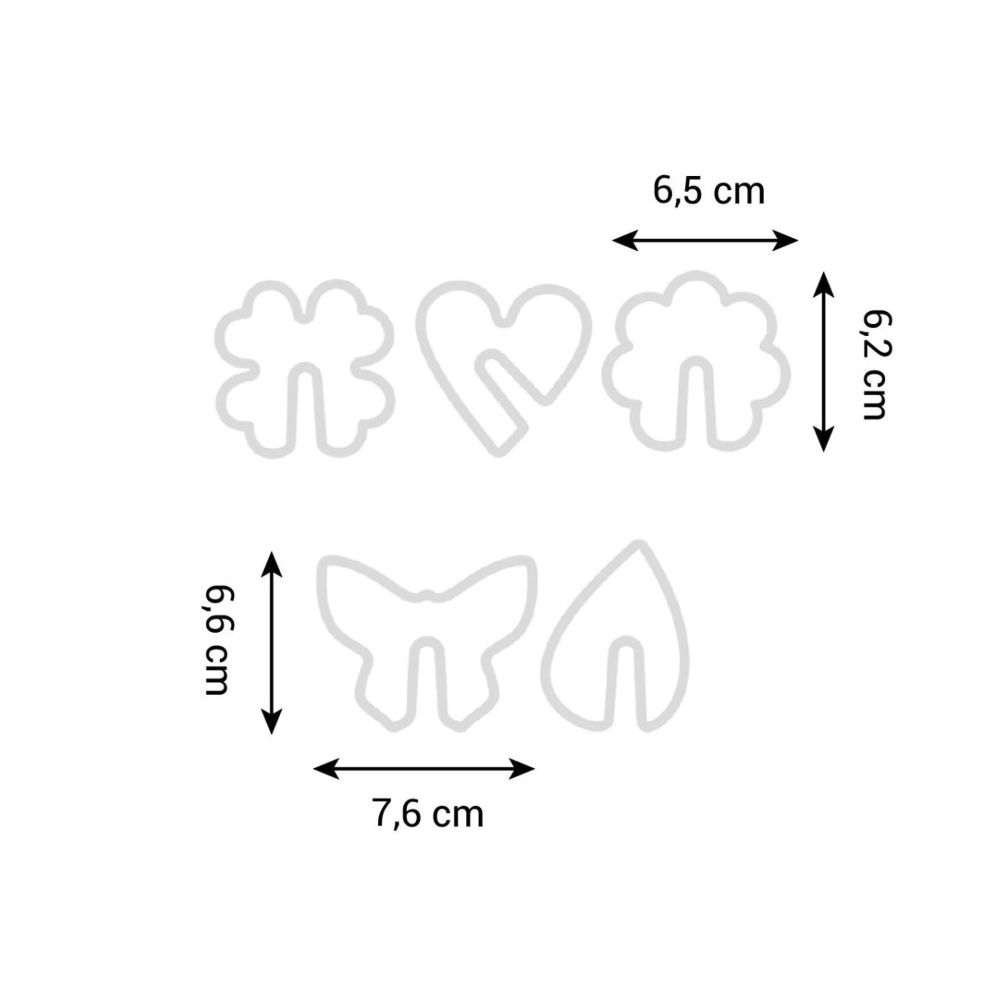 Set of cookie cutters for cup cookies Nature - Tescoma - 5 pcs.