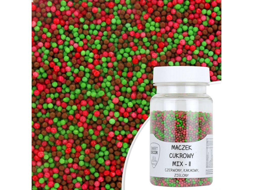 Sugar pearls sprinkles topping - mix 11, 75 g
