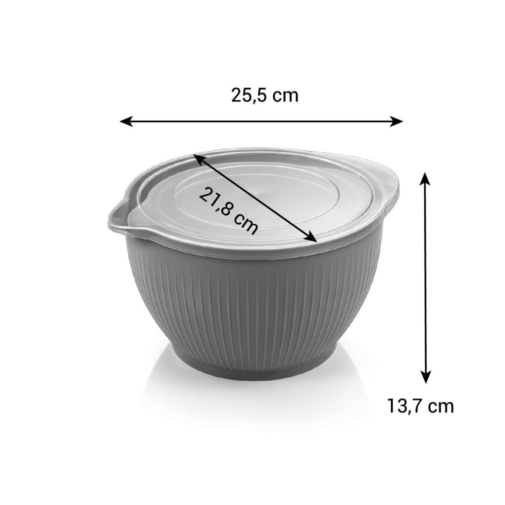 Miski plastikowe z pokrywkami - Tescoma - 2 szt.