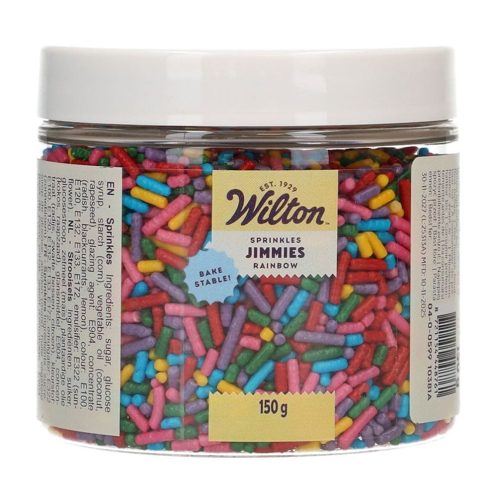 Sugar sprinkle Jimmies Rainbow - Wilton - 150 g