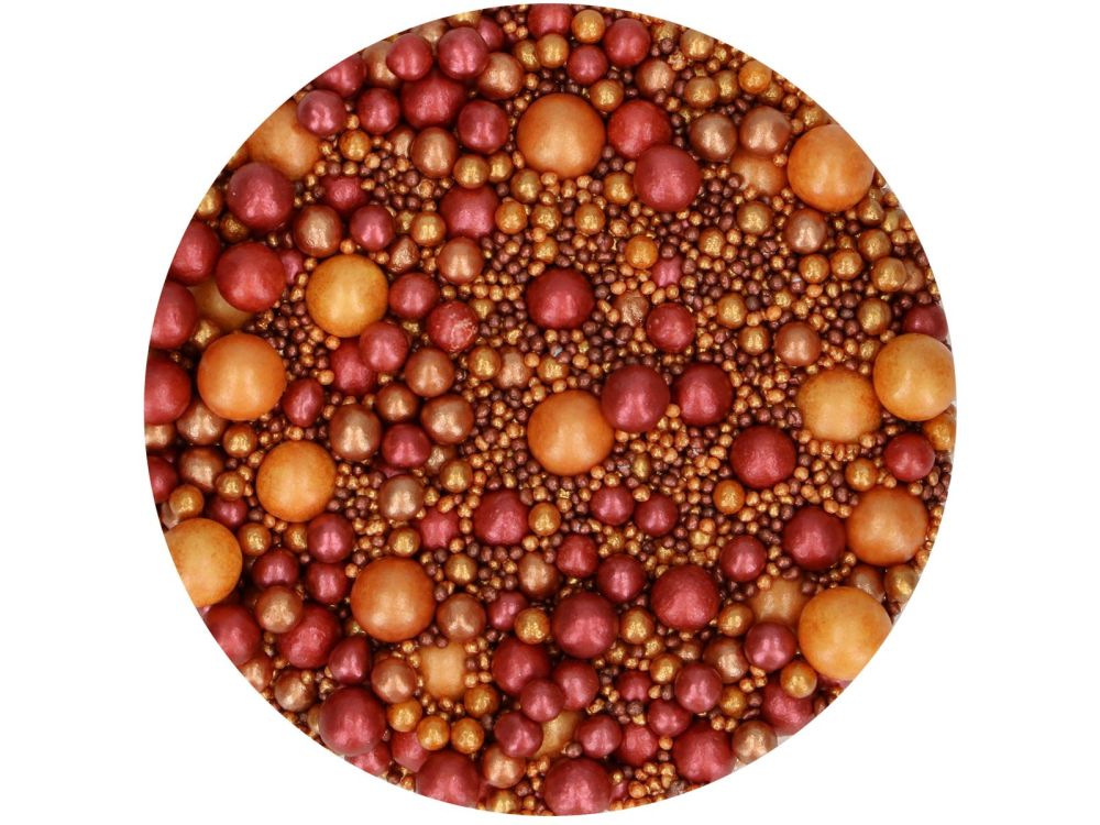 Sugar sprinkles pearls Golden Passion - FunCakes - 80 g