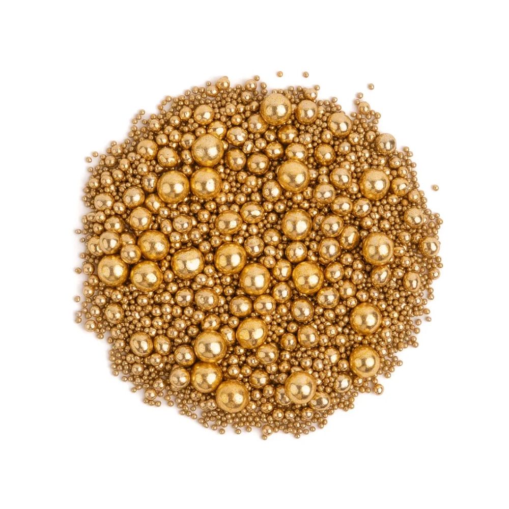 Sugar sprinkle Old Gold Pearl Core - Sweet Buffet - 90 g