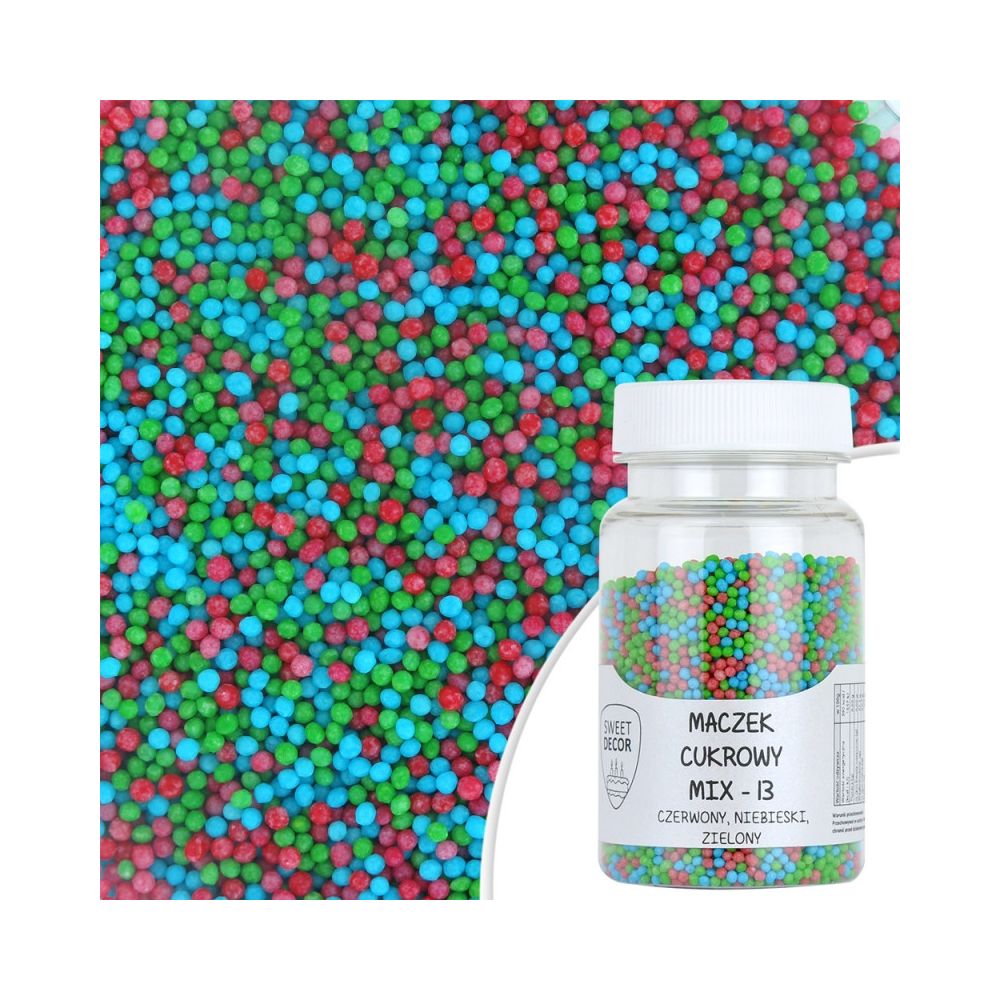 Sugar pearls sprinkles topping - mix 13, 75 g