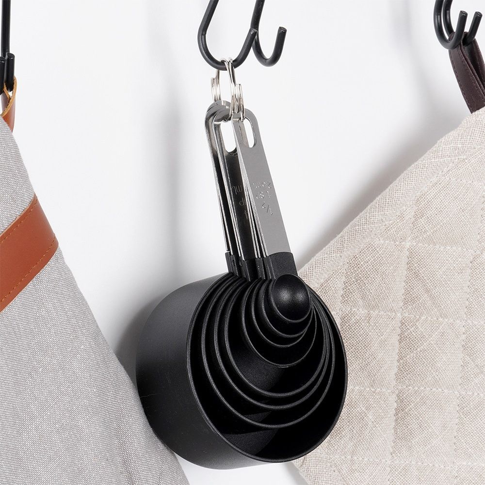 Set of measuring cups - Vilde - black 8 pcs.
