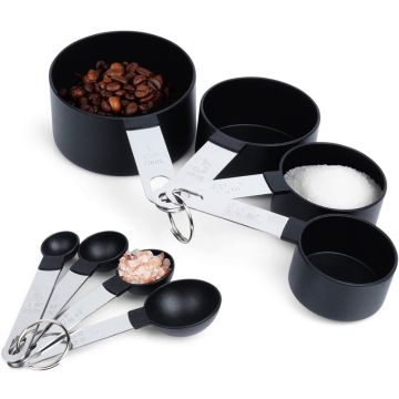 Set of measuring cups - Vilde - black 8 pcs.