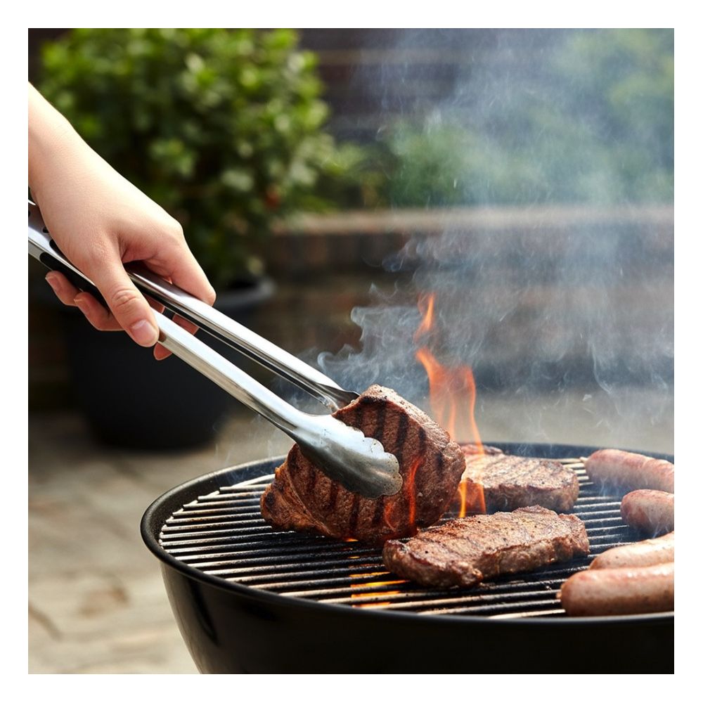 Szczypce kuchenne metalowe - Vilde - 24 cm