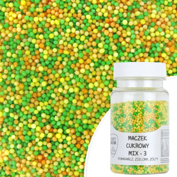 Sugar pearls sprinkles topping - mix 3, 75 g