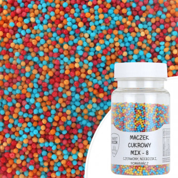 Sugar pearls sprinkles topping - mix 8, 75 g