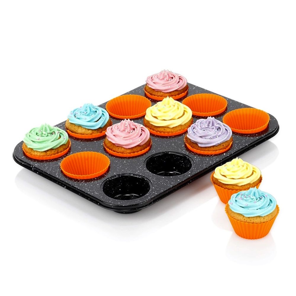 Forma do muffinek z wkładami silikonowymi - Vilde - 35,5 x 26,5 x 3 cm