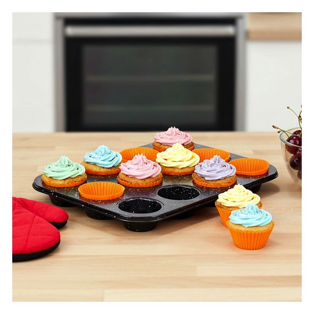 Forma do muffinek z wkładami silikonowymi - Vilde - 35,5 x 26,5 x 3 cm