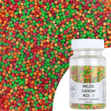 Sugar pearls sprinkles topping - Mix 7, 75 g