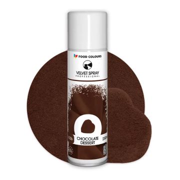 Zamsz w sprayu Velvet Spray - Food Colours - Chocolate Dessert 250 ml