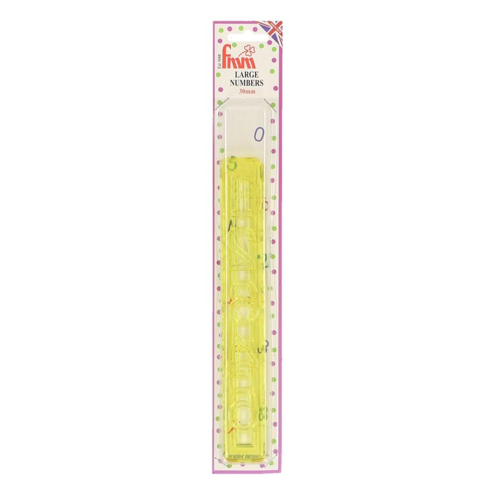 Zestaw foremek, wykrawaczy do napisów - FMM - duże cyfry, 10 szt.