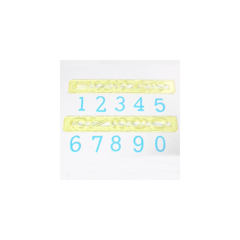 Set of cutters for inscriptions - FMM - large numbers 10 pcs