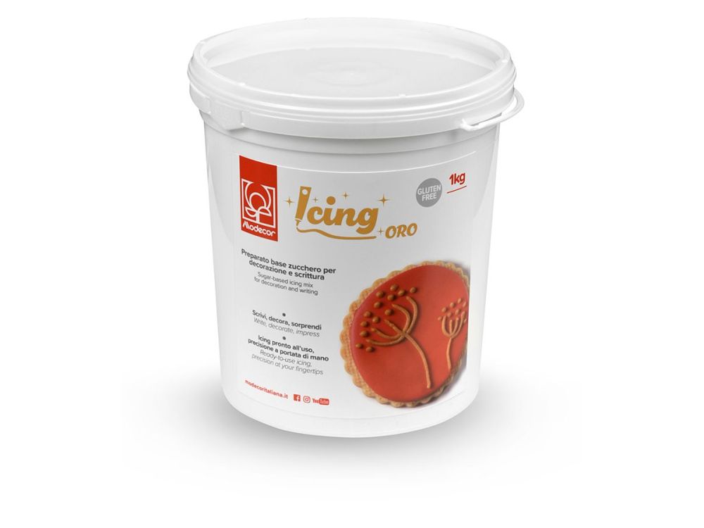 Decorating Icing – Modecor – Golden Glitter 1 kg