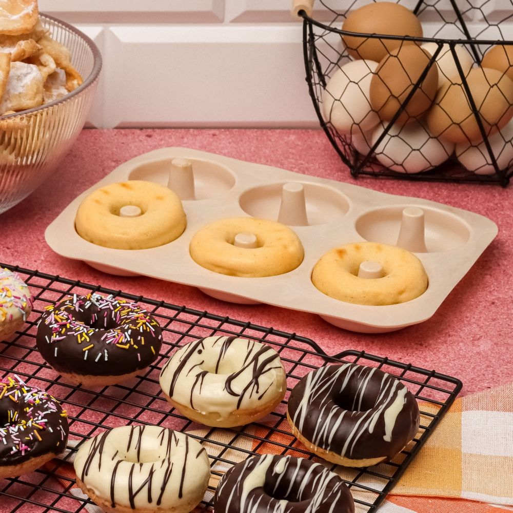 Silicone Donut Baking Molds – Tadar – 6 pcs