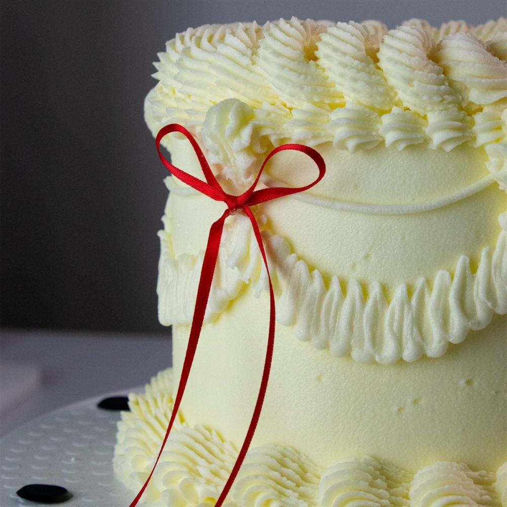 Toppery na tort Kokardki - PME - czerwone 8 szt.