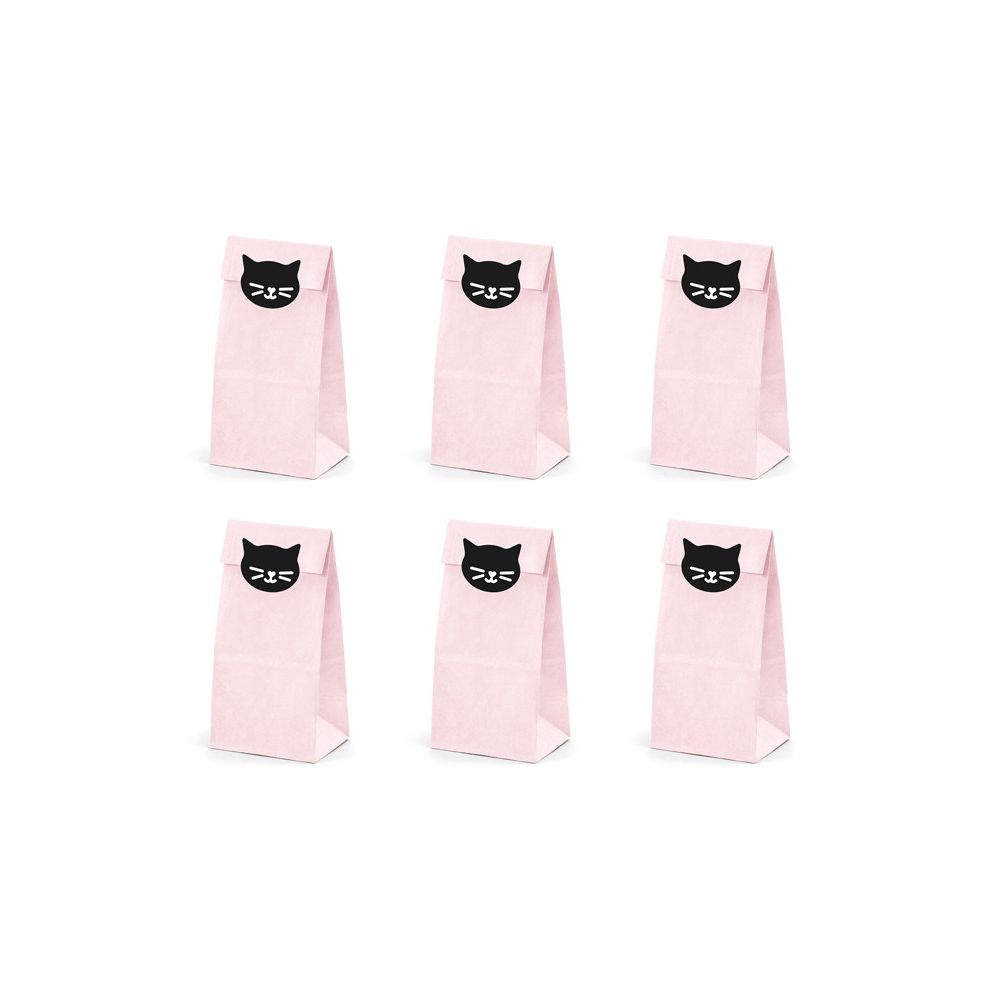 Decorative candy bags - PartyDeco - kittens, 6 pcs.