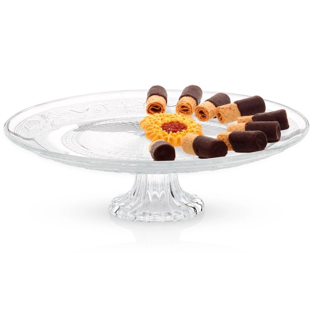 Glass Footed Cake Stand – Vilde – 25 cm