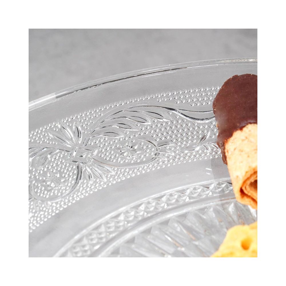 Patera szklana na nóżce - Vilde - 25 cm