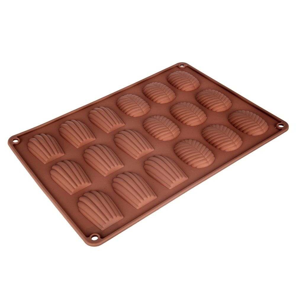 Silicone Mold for Madeleines and Leaves – Orion – 34 × 24.5 × 1 cm