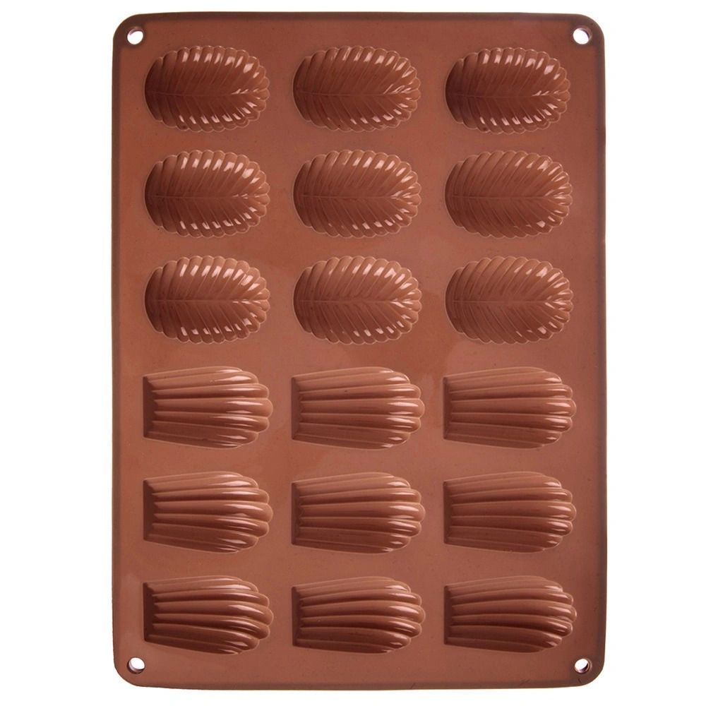 Silicone Mold for Madeleines and Leaves – Orion – 34 × 24.5 × 1 cm