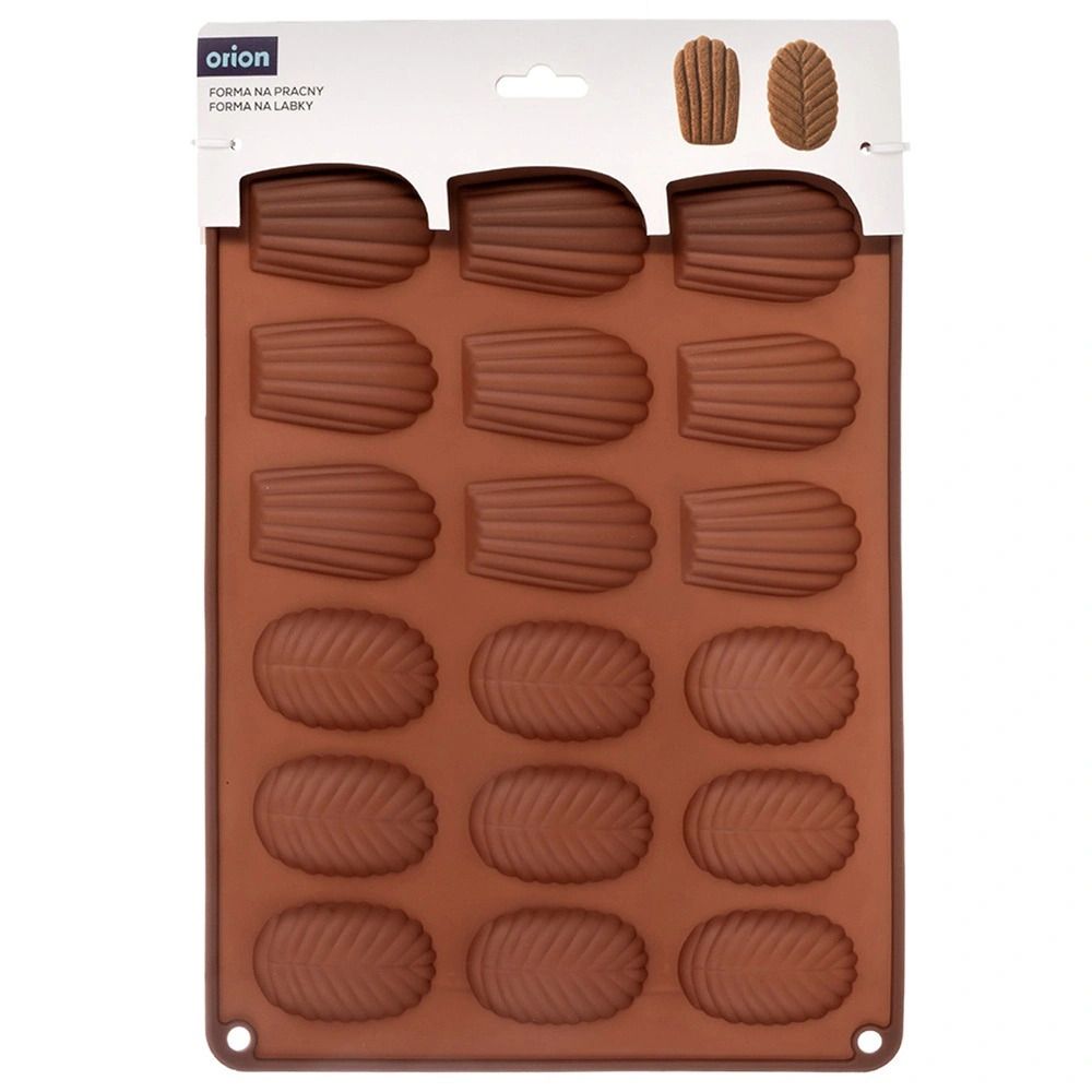 Silicone Mold for Madeleines and Leaves – Orion – 34 × 24.5 × 1 cm