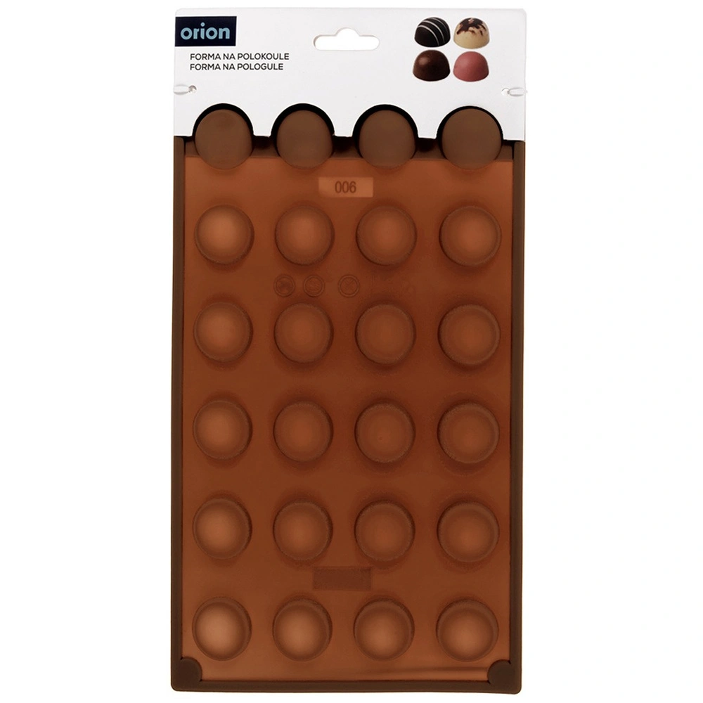 Forma silikonowa do ciastek półkule - Orion - 30 x 17,5 x 1,5  cm