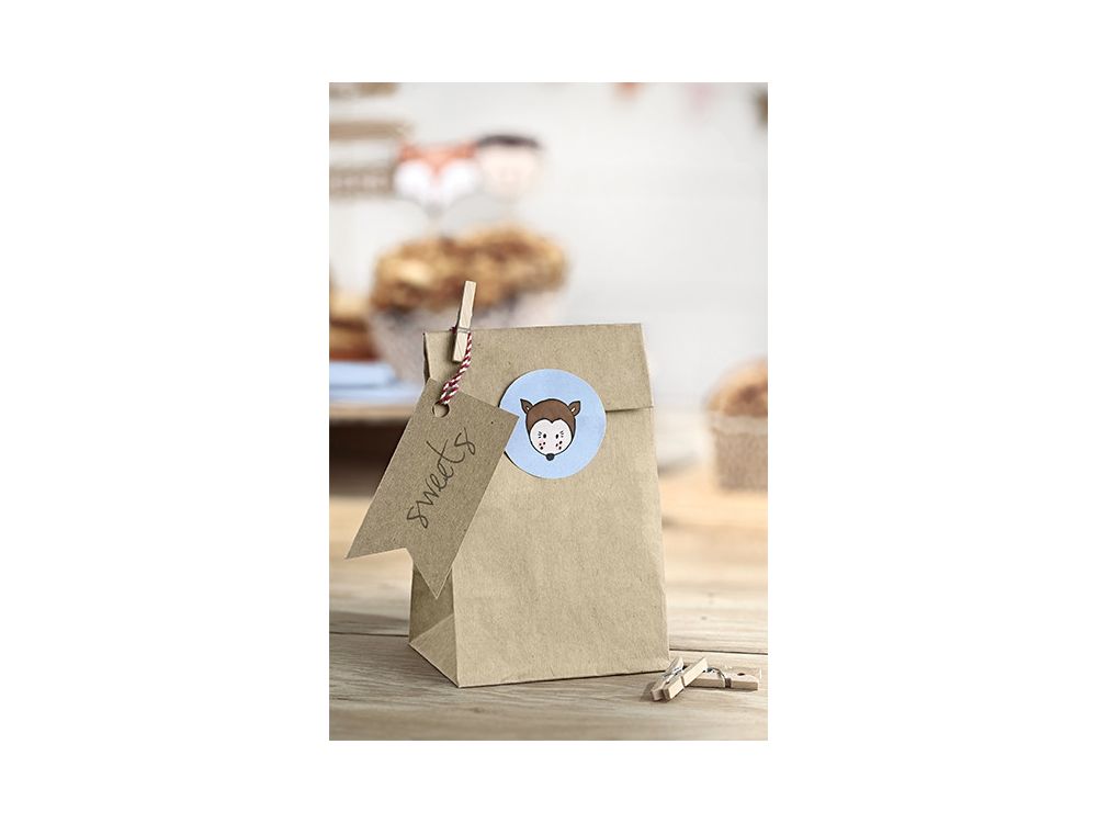 Decorative candy bags - PartyDeco - woodland, 6 pcs.