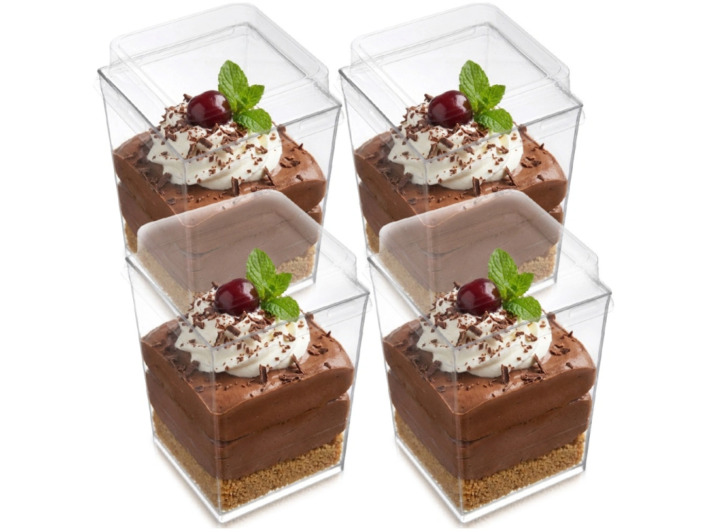 Dessert and Appetizer Cups with Lids – Orion – 160 ml 4 pcs