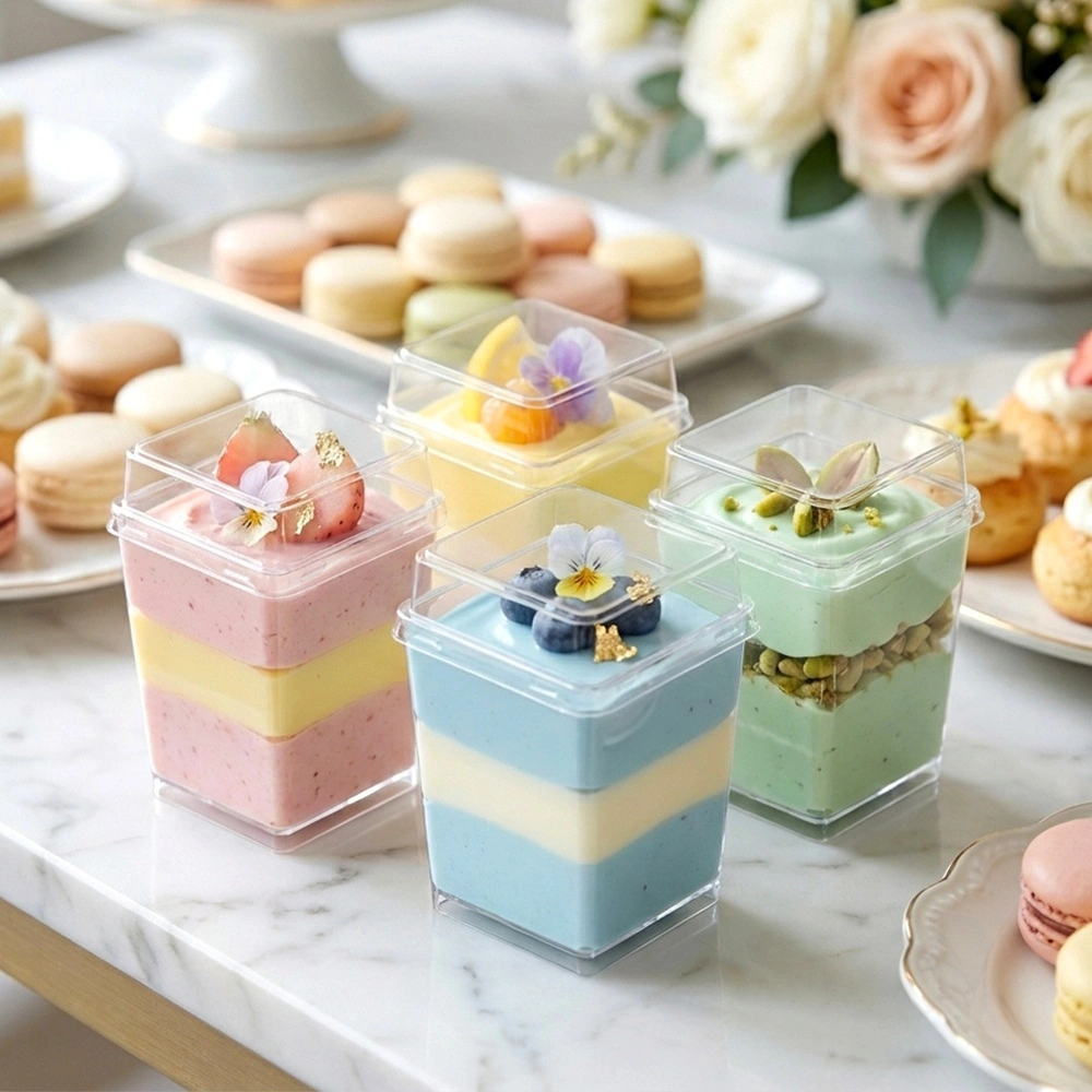 Dessert and Appetizer Cups with Lids – Orion – 160 ml 4 pcs