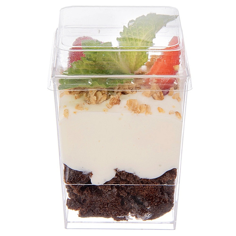 Pucharki na desery i przystawki  z pokrywkami - Orion - 160 ml 4 szt.