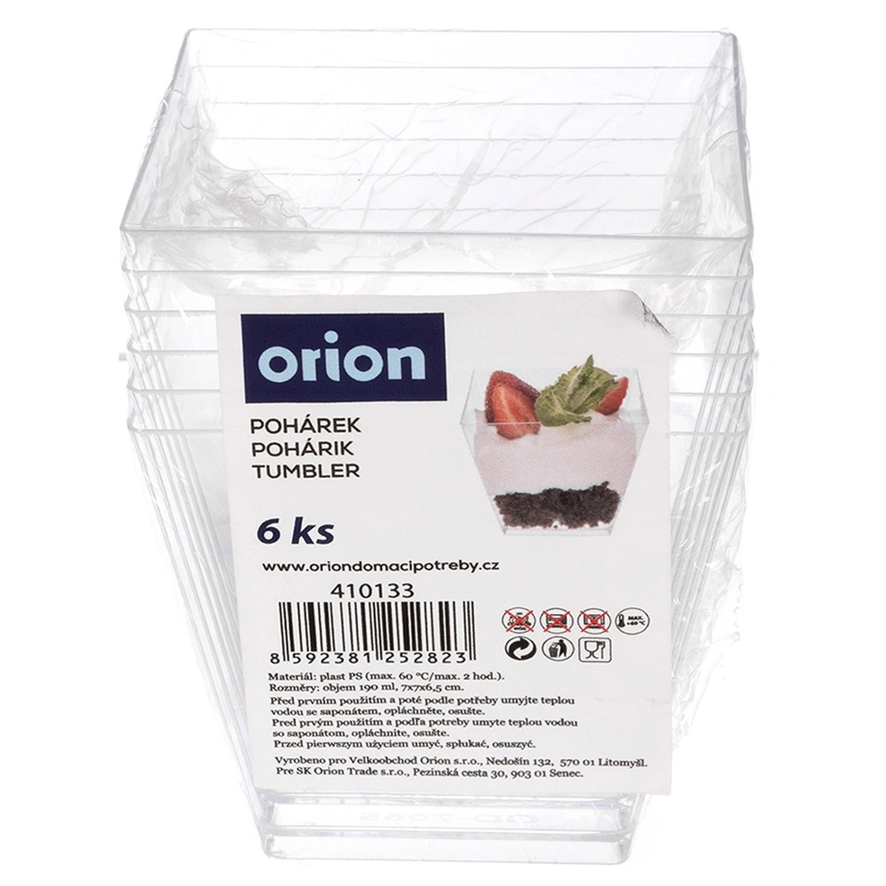 Dessert and Appetizer Cups – Orion – 180 ml 6 pcs