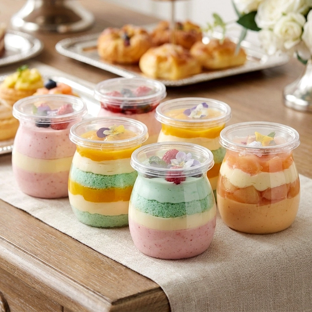 Yogurt and Dessert Cups with Lids – Orion – 160 ml 6 pcs