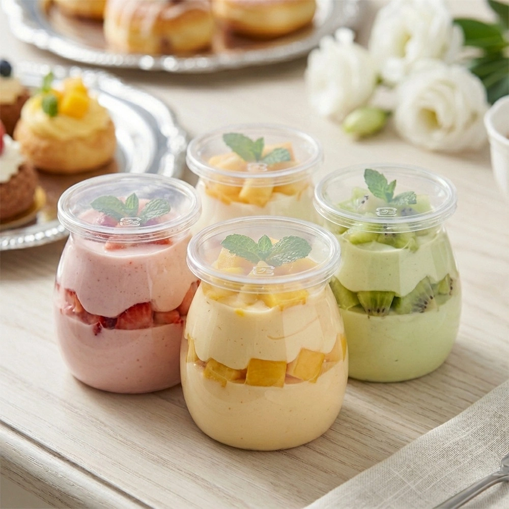 Yogurt and Dessert Cups with Lids – Orion – 160 ml 6 pcs