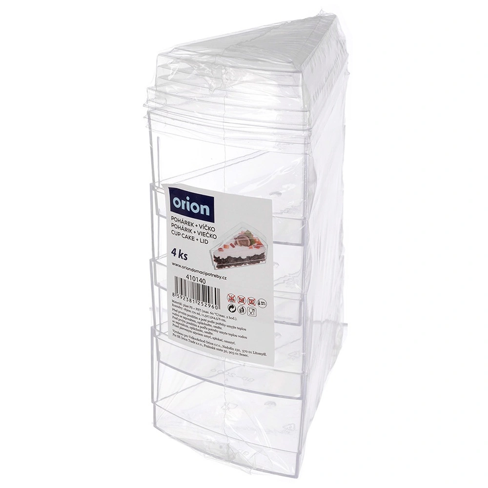 Dessert and Appetizer Cups with Lids – Orion – 160 ml 4 pcs