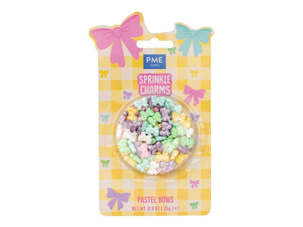 Posypka cukrowa do dekoracji Pastel Bows - PME - 25 g
