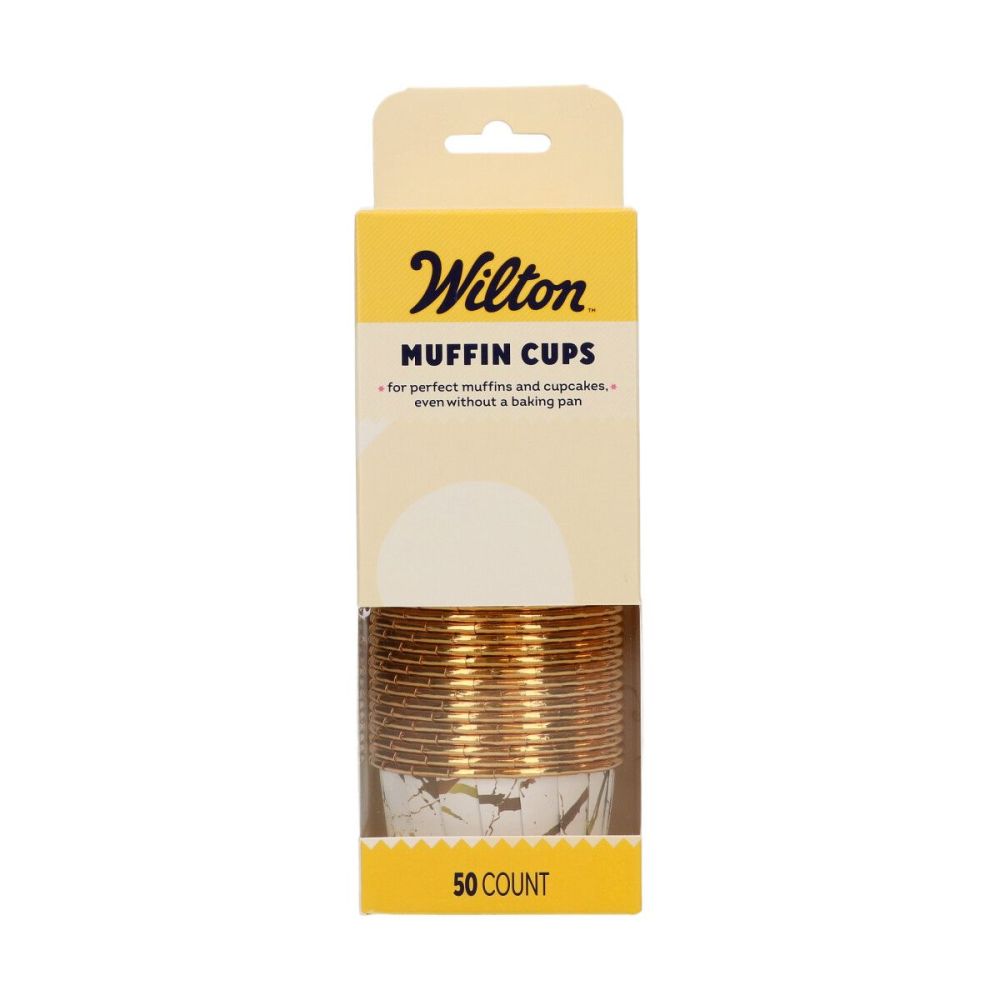 Muffin Cups Marble White – Wilton – 50 pcs