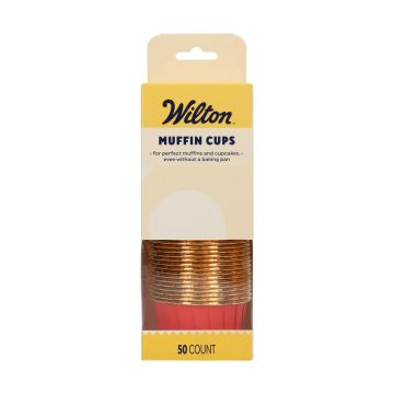 Muffin Cups Red and Gold – Wilton – 50 pcs