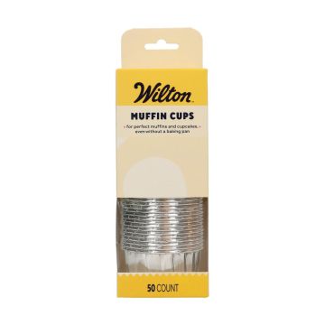 Muffin Cups Silver – Wilton – 50 pcs