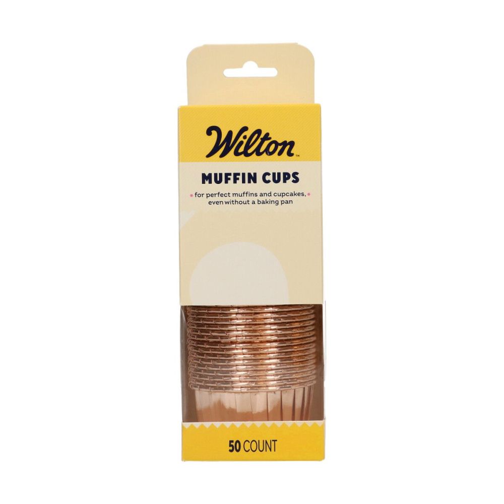 Muffin Cups Rose Gold – Wilton – 50 pcs