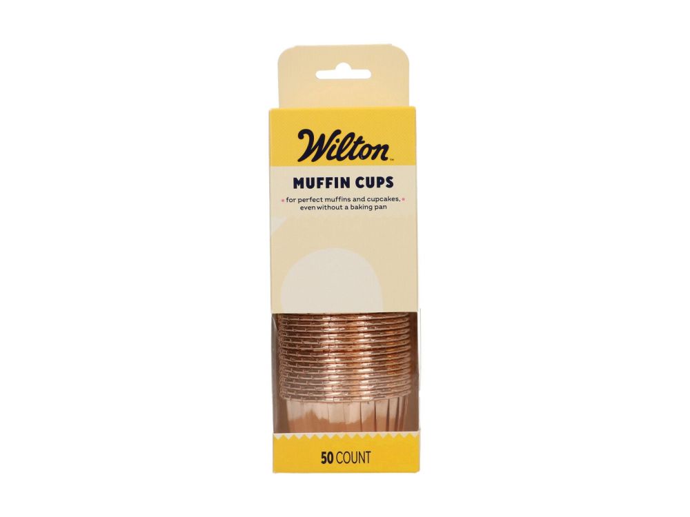 Muffin Cups Rose Gold – Wilton – 50 pcs