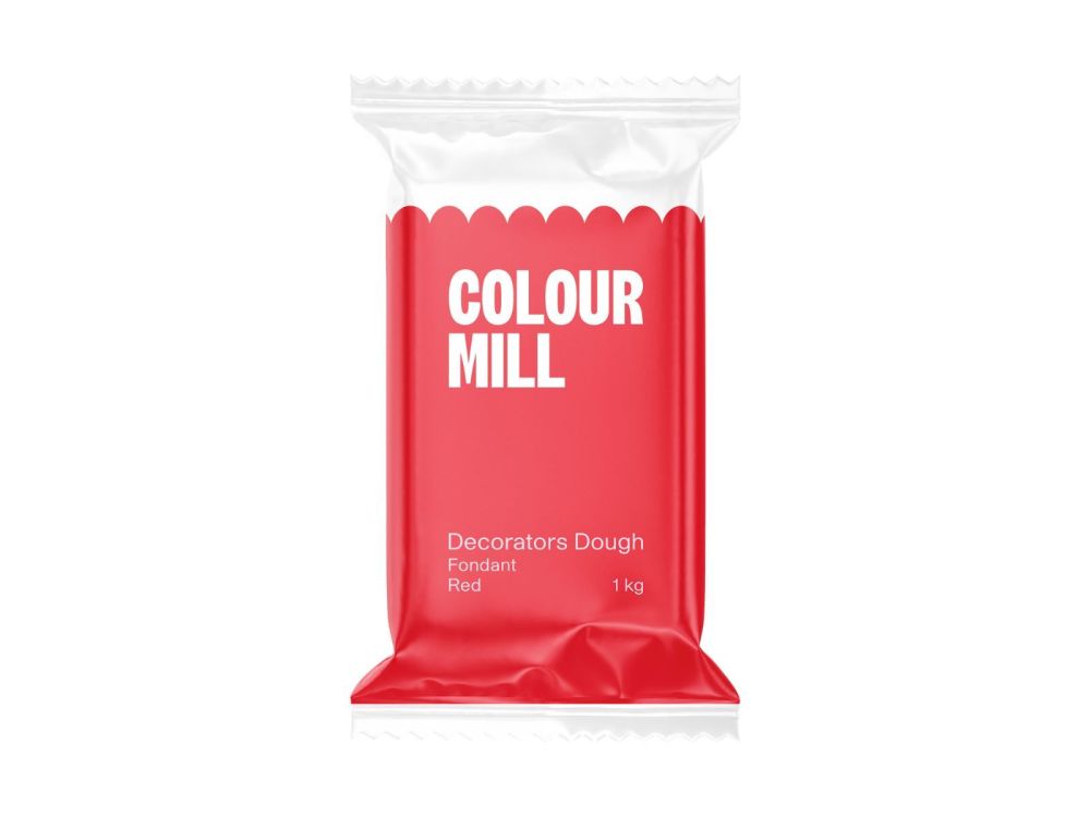 Masa cukrowa do obkładania - Colour Mill - czerwony 1 kg