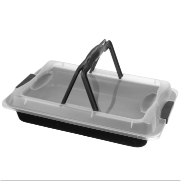 Baking pan with lid – 42 × 29 × 5 cm