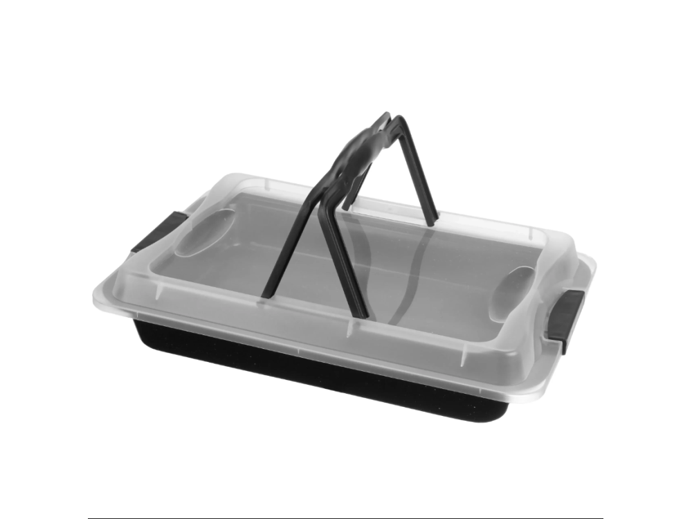 Baking pan with lid – 42 × 29 × 5 cm