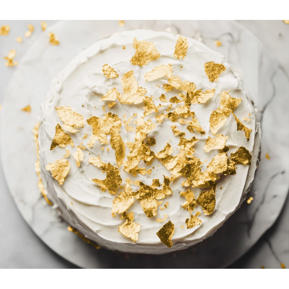 Edible gold - Sugarflair - leaf, 80 x 80 mm